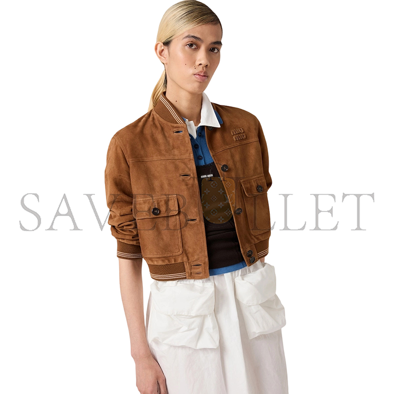 M1v M1v suede blouson jacket mpv996